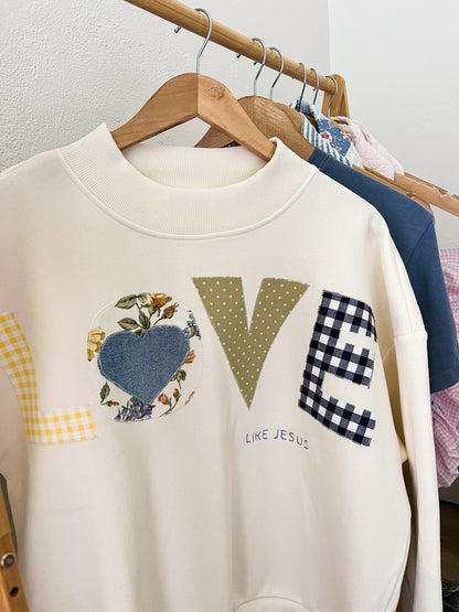 Love Like Jesus Mock Sweater