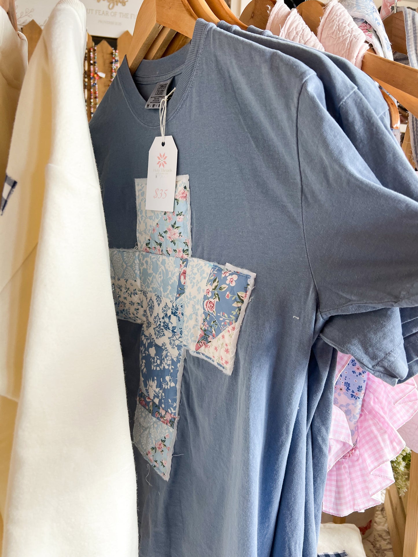 Quilted Cross Comfort Tee