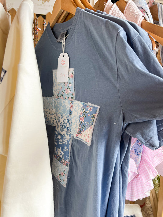 Quilted Cross Comfort Tee