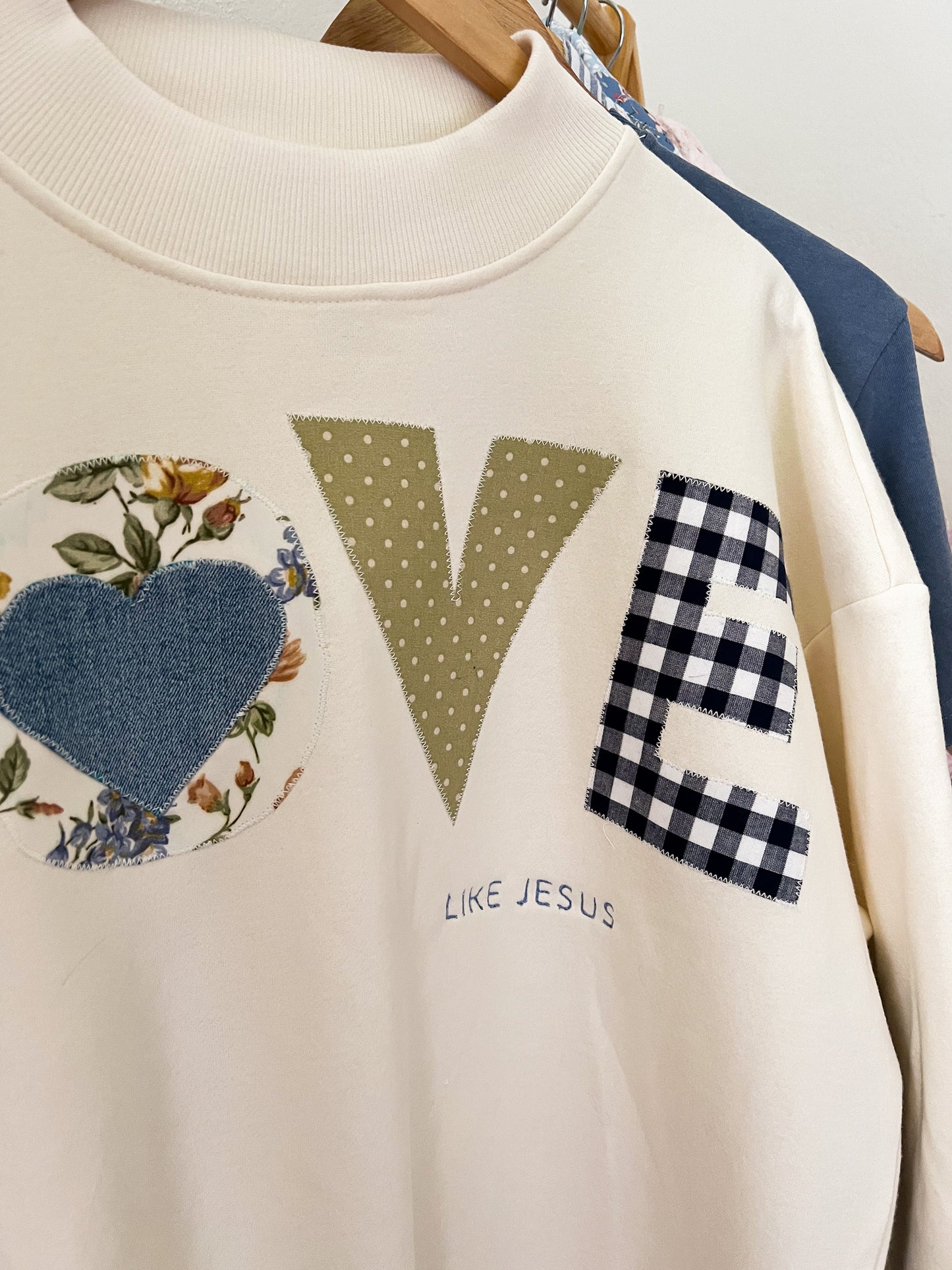 Love Like Jesus Mock Sweater