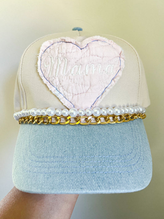 Hand Stitched Mama Hat